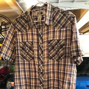 Taos Western style pearl snap button shirt